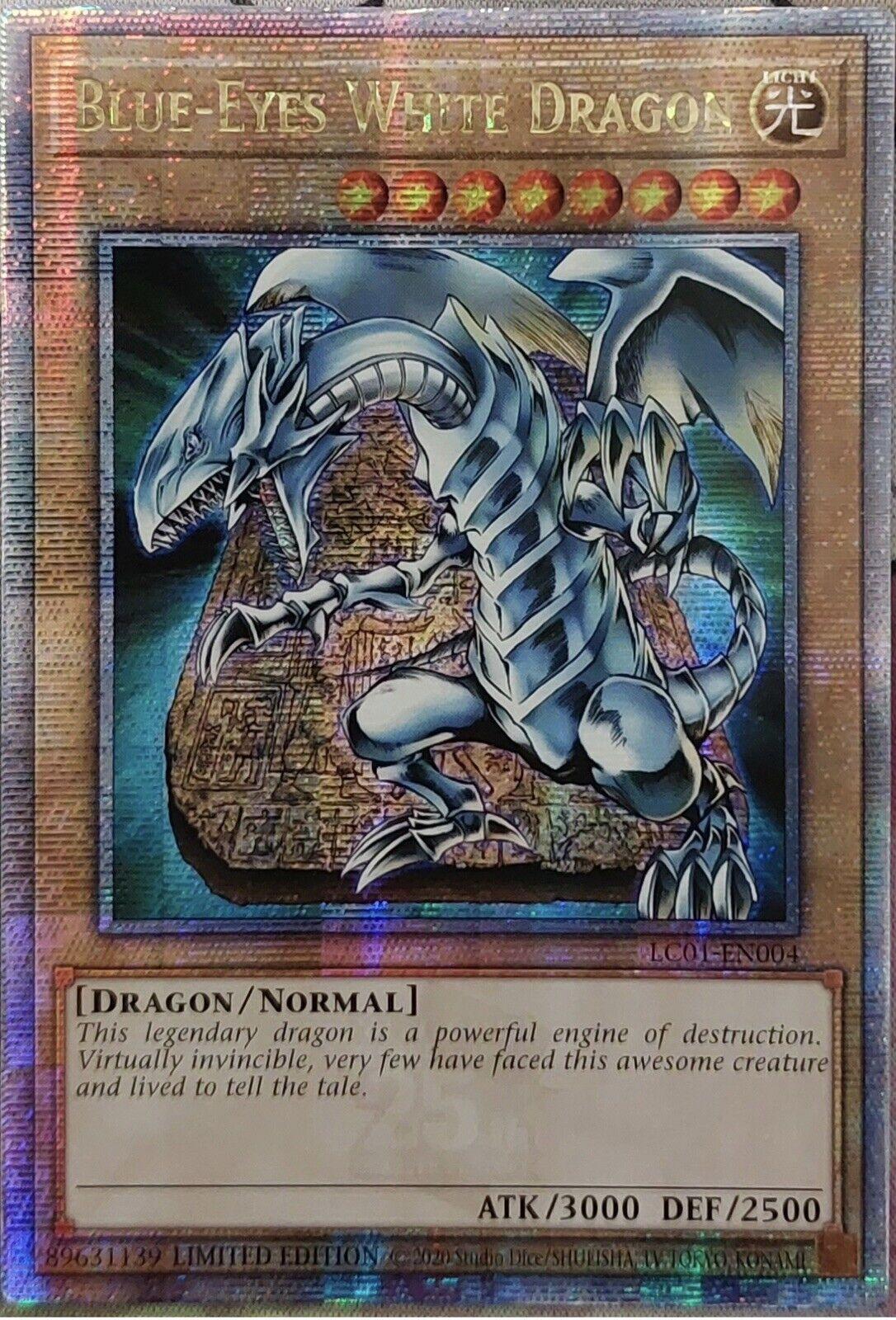 Blue Eyes White Dragon LC01-EN004 (Quarter Century Secret Rare)